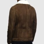 Men's Vintage Shearling Sheepskin Spanish Merino Leather Jacket - Image 2