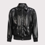 Men's Winter A2 Leather Aviator Jacket - Retro US Air Force Bomber Jacket
