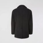 Men's Wool Black Navy Peacoat - Image 2