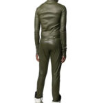 Men's Zipper Leather Jumpsuit - Edgy and Functional - Image 3