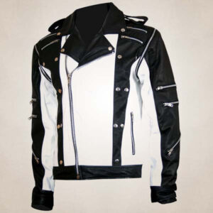 Michael Jackson Pepsi Black & White Leather Jacket