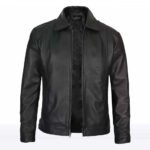 Noah Men’s Black Sheepskin Slim Fit Leather Jacket
