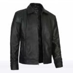 Noah Men’s Black Sheepskin Slim Fit Leather Jacket - Image 2