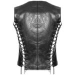 Punk Rave Men's Steampunk Waistcoat Vest Black - Image 2