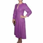 Cocktail Genuine Leather Mini Party Dress For Women - Image 5
