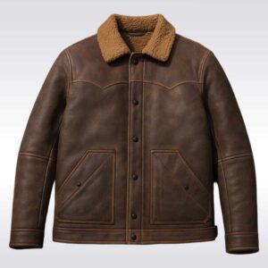 The Rancher?s Leather Shearling Jacket