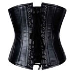 Real Leather Underbust Corset - Image 3