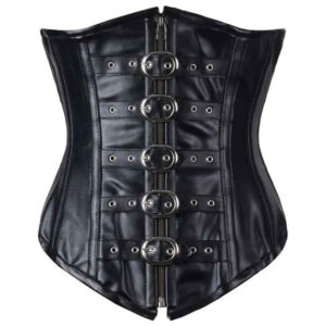 Real Leather Underbust Corset