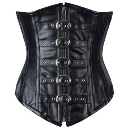 Real Leather Underbust Corset
