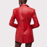 Red Corset Women's Leather Blazer - Image 2