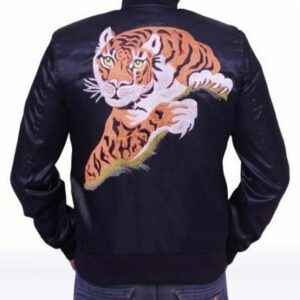 Rocky Balboa ?Eye of the Tiger? Black Leather Biker Jacket