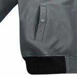 Soft Sherpa Gray Tom Cruise Leather Jacket - Image 3
