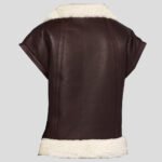 Shearling Sheepskin Leather Vest for Women - Image 2