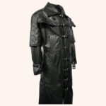 Steampunk Leather Vampire Matrix Trench Duster Coat - Image 3