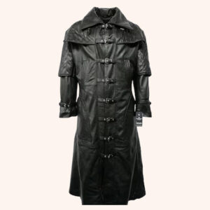 Steampunk Leather Vampire Matrix Trench Duster Coat