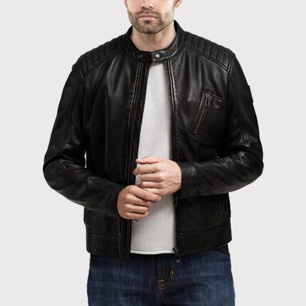 Stylish Men's Faux Leather Jacket
