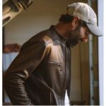 Men's Brown Thompson Leather Moto Jacket - Image 4