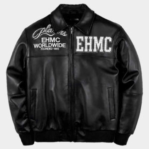 Vintage 90s Genuine Leather Bomber Jacket Urban Hip Hop Style