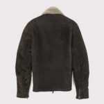 Vintage Black Shearling Leather Jacket - Image 3