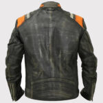 Vintage Style Retro Cafe Racer Black Jacket - Men's Motorcycle Streetwear Coat - Image 2