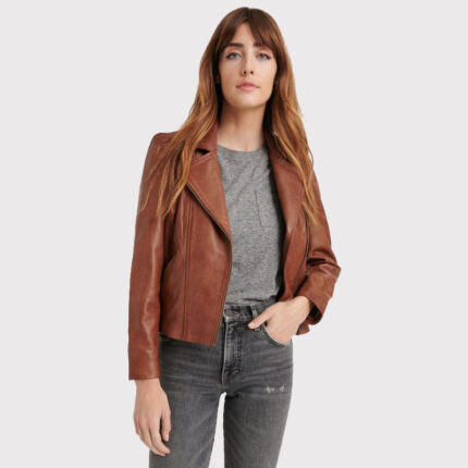 Women's Rusty Brown Leather Jacket