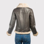 Women's B3 Bomber Sheepskin Jacket - Image 2