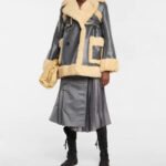Women's Black Faux Shearling Trimmed Jacket