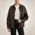 Women's Brown Casual Leather Jacket