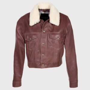 Women's Chestnut Brown Shearling Jacket
