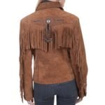 Women's Cinnamon Boar Suede Jacket - Image 2