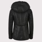 Women's Grey Shearling B3 Flying Sheepskin Jacket - Image 2