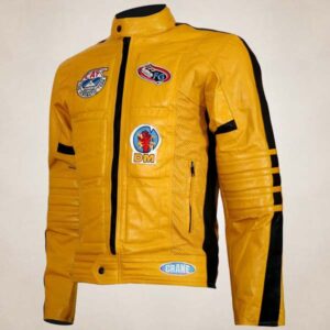 Women's Stylish Kill Bill Yellow Leather Jacket