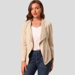Women's Light Pink Moto Leather Suede Jacket