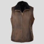 Women's Shearling Leather Vest