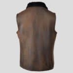 Women's Shearling Leather Vest - Image 2