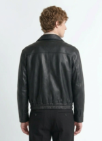 Chocolate Soft Leather Blouson Jacket