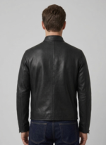 100% Leather Cafe Racer Jacket