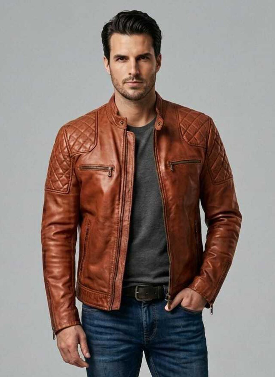 Knox Handmade Sheep Leather Jacket Knox Handmade Sheep Leather Jacket