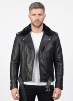 Gunnar Oxblood Biker Leather Jacket
