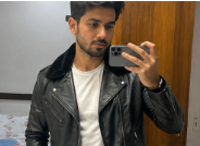 Classic Black Leather Biker Jacket photo review