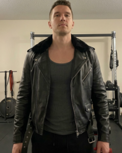Classic Black Leather Biker Jacket photo review