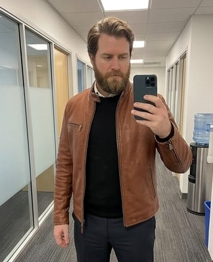 100% Leather Cafe Racer Jacket photo review