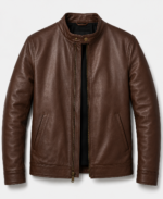 Racer Leather Jacket - Image 11